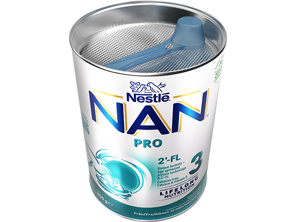 Nestlé NAN PRO 3 pulver 800g burk open 1