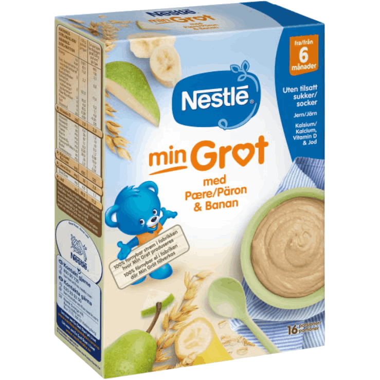 Nestlé min Havregröt med Päron & Banan Från 6 månader