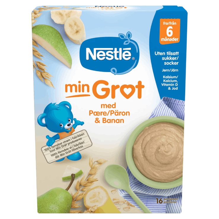 Nestlé min Havregröt med Päron & Banan Från 6 månader