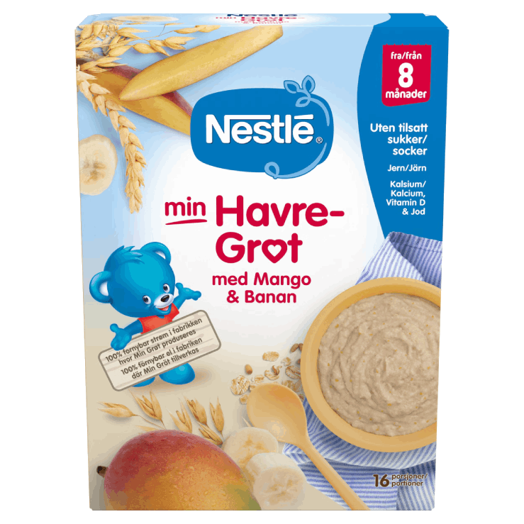 Nestlé min Havregröt med Mango & Banan Från 8 månader