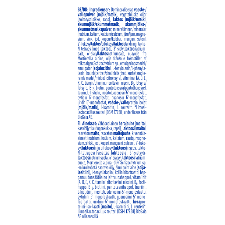 Nestlé NAN PRO 1 pulver 800g burk ingr