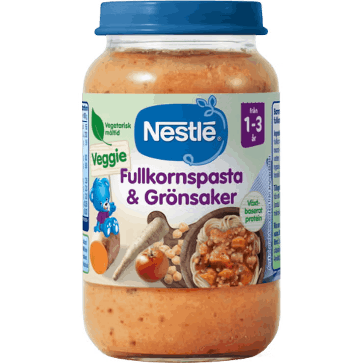 Nestlé Fullkornspasta & Grönsaker- Från 1-3 år