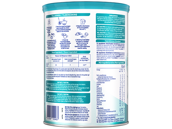 Nestlé NAN PRO 4 mjölkdryck för barn 800g burk BOP