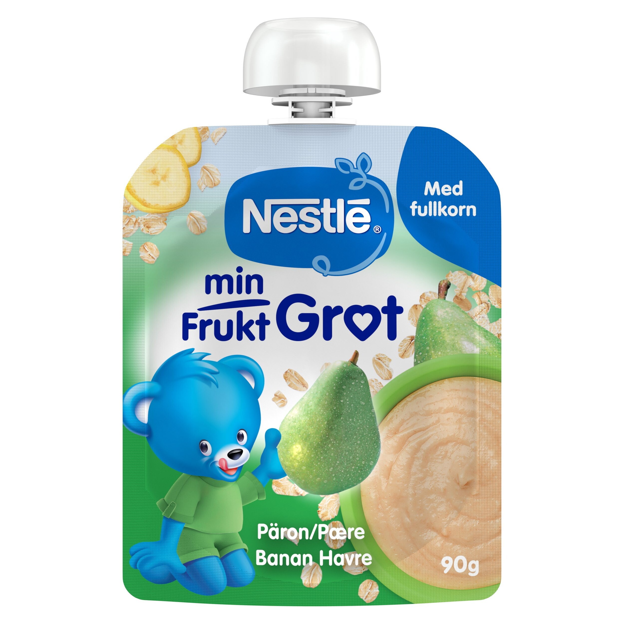Nestlé min Frukt Grøt 90g FOP paron