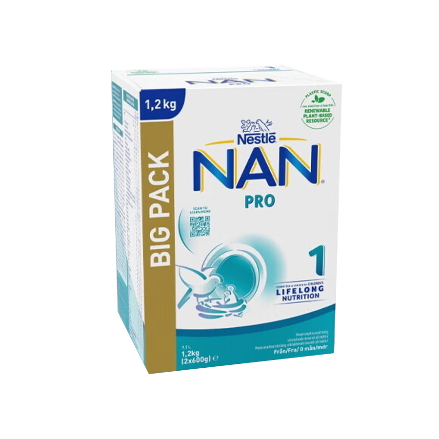 Nestlé NAN PRO 1, Modersmjölksersätnting 1,2Kg