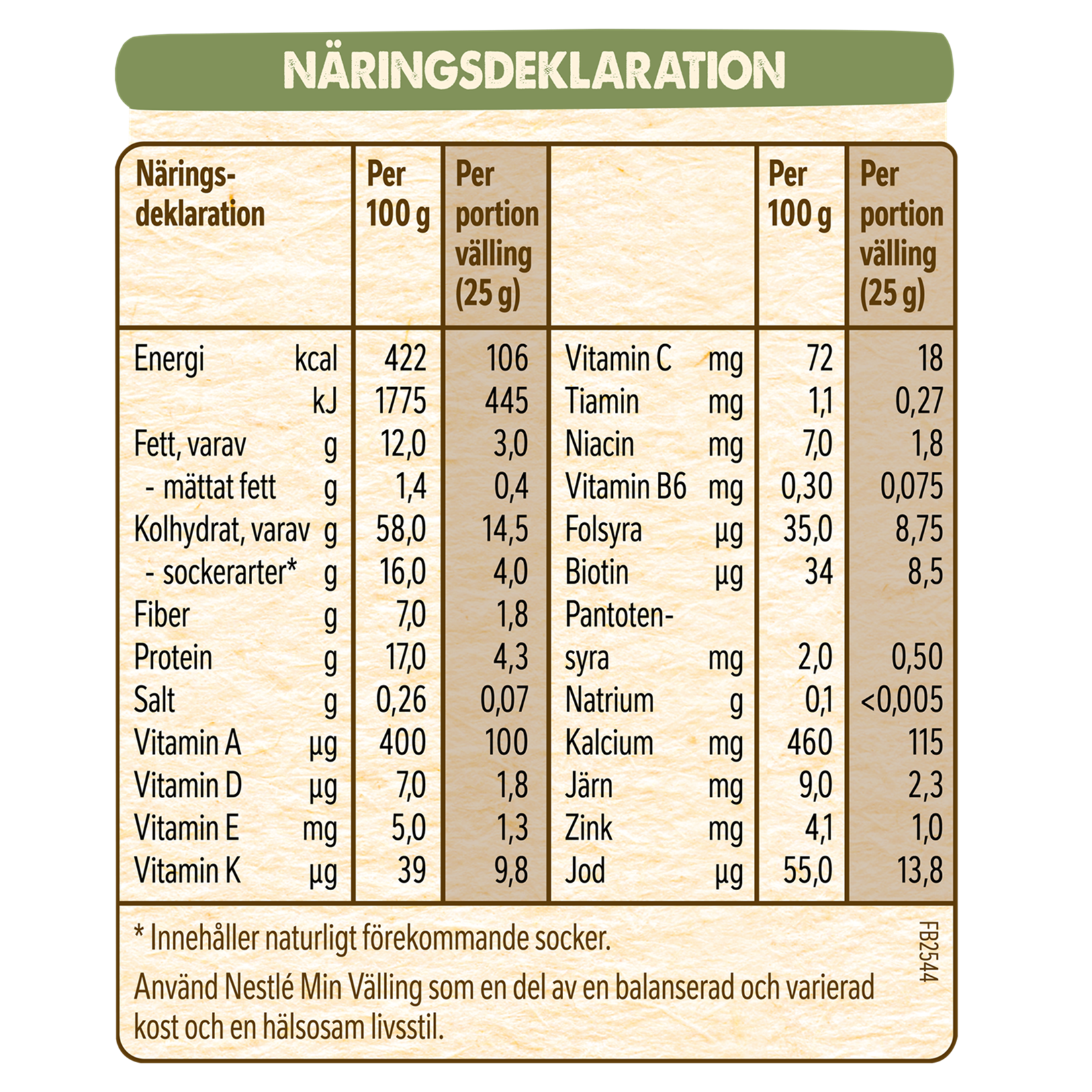 13308706 Wholegrain Gruel 6M