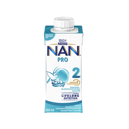 Nestlé NAN PRO 2, färdigblandad tillskottsnäring, 200ml