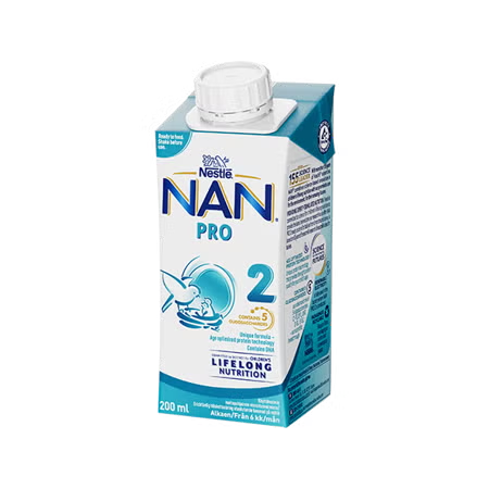 Nestlé NAN PRO 2, färdigblandad tillskottsnäring, 200ml