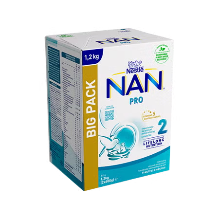 Nestlé NAN PRO 2, tillskottsnäring 1,2Kg