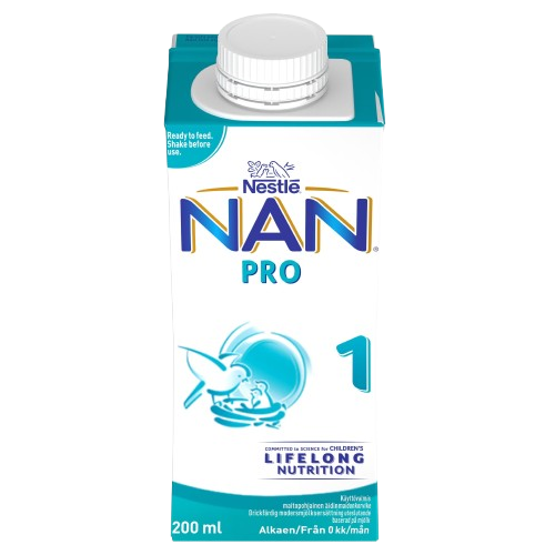 Nestlé NAN PRO 1 drickfärdig modersmjölksersättning, 200ml