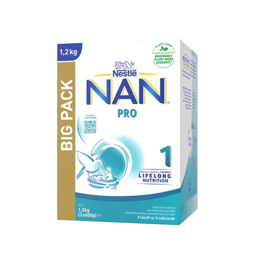 Nestlé NAN PRO 1, Modersmjölksersätnting 1,2Kg