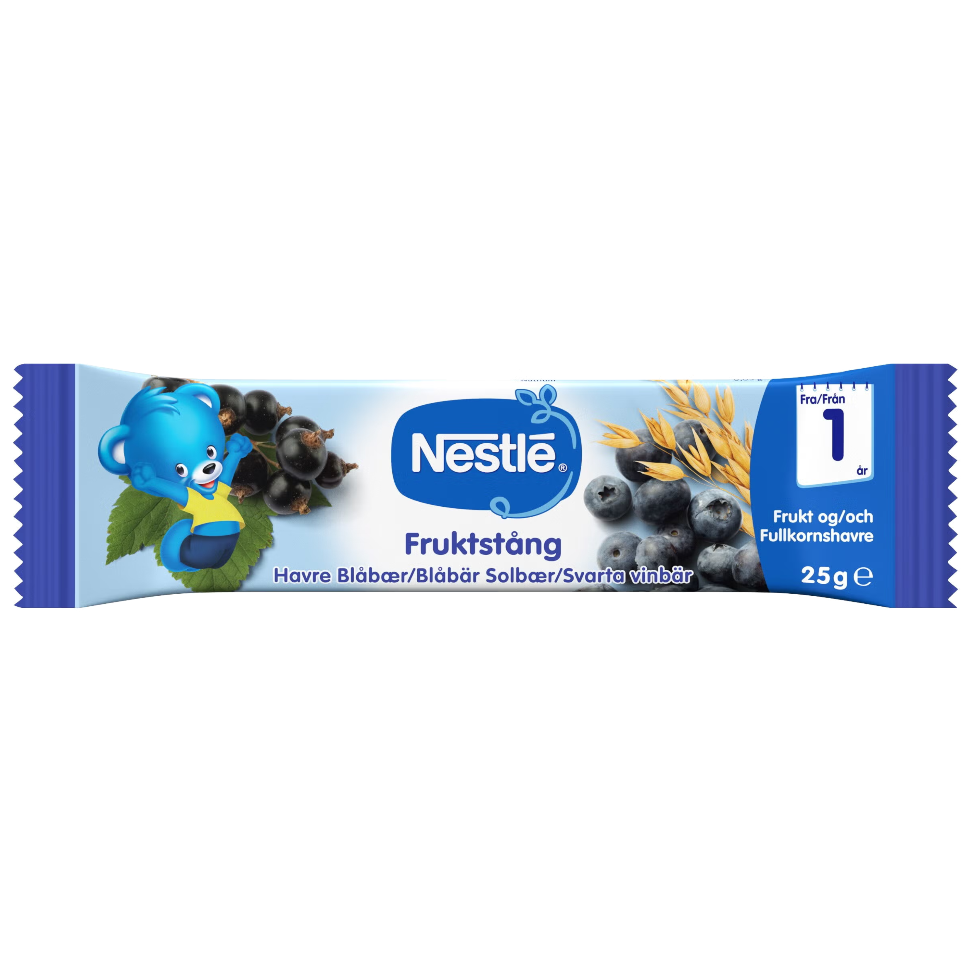 Nestlé Fruktstång Havre, Blåbär och Svarta vinbär - Från 1 år 