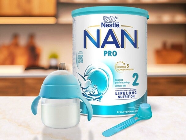 Tillredning av NAN 2-pulver