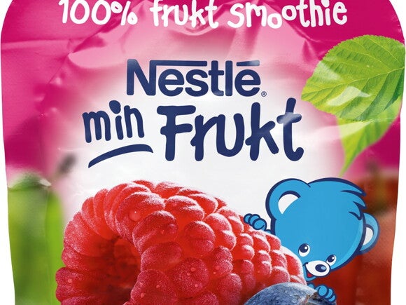 Nestlé min Frukt klämmis Äpple Päron Hallon Blåbär Nestlé min Frukt klämmis Äpple Päron Hallon Blåbär
