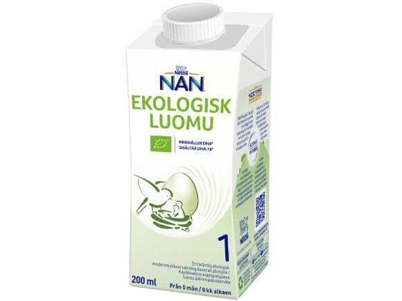 Nestlé NAN Ekologisk 1, 200ml drickfärdig NAN Ekologisk 1, 200 ml