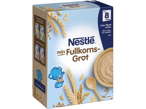 Nestle min fulkornsgröt från 8 månader  
