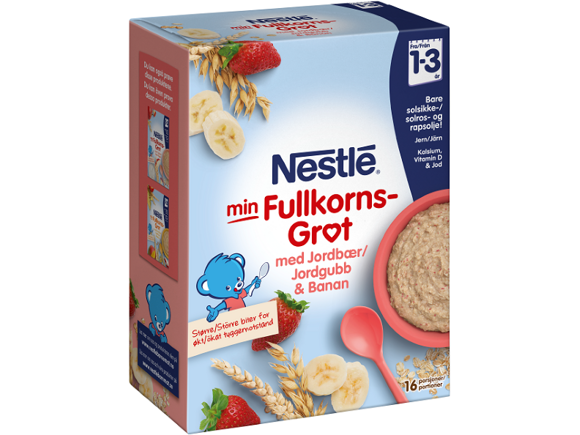 Nestle min fulkornsgröt med Jordgrupp & Banan från 1 år