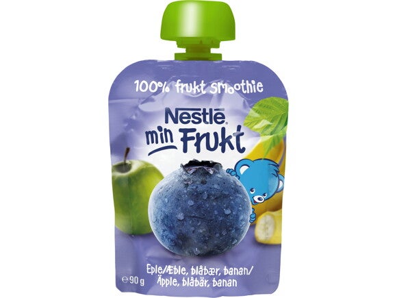Nestlé min Frukt klämmis Äpple Blåbär Banan