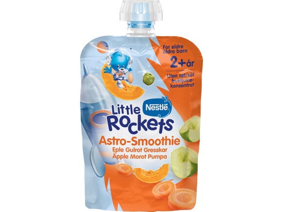 Nestlé Little Rockets klämmis Äpple Morot Pumpa