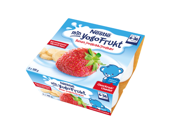 Min Yogofrukt Jordgubb Banan Min Yogofrukt Jordgubb Banan
