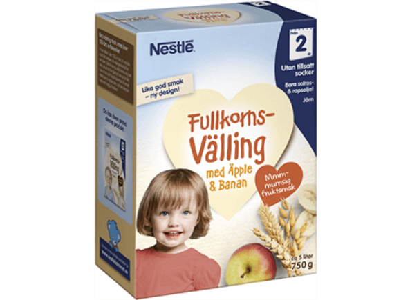 Nestlé Fullkornsvälling med Âpple & Banan Nestlé Fullkornsvälling med Âpple & Banan