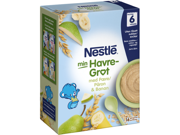 Nestle min havregröt med Päron & Banan från 6 månader  