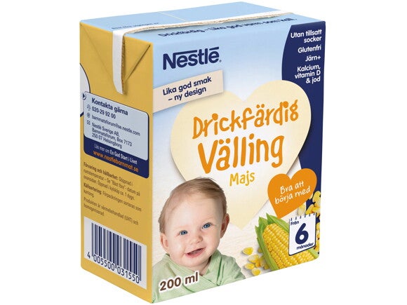 Nestlé Drickfärdig Välling Majs