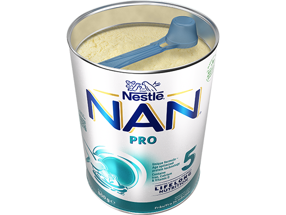Nestlé NAN PRO 5 pulver 800g burk open 3