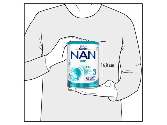 Nestlé NAN PRO 3, pulver mjölkdryck för barn i 800g burk size
