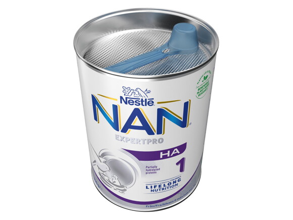 Nestlé NAN HA 1 pulver 800g burk. Modersmjölksersättning för spädbarn från födseln