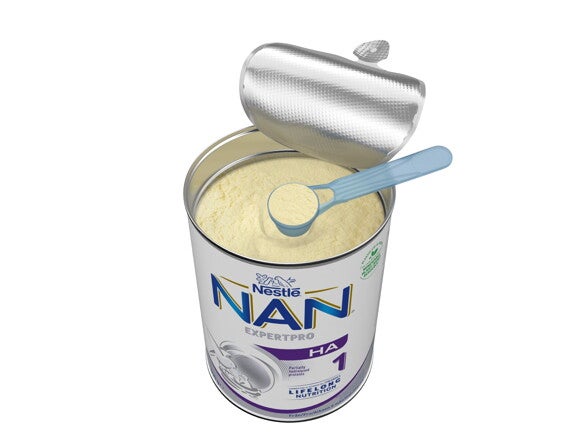 Nestlé NAN HA 1 pulver 800g burk. Modersmjölksersättning för spädbarn från födseln
