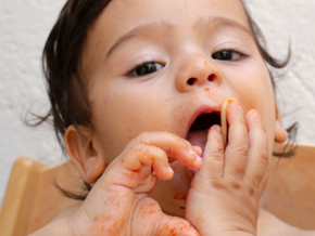 Baby eating Baby eating