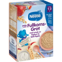 Nestlé min Fullkornsgröt med Yoghurt & Äpple Från 1 år
