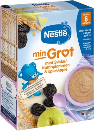 Nestlé min Gröt med Katrinplommon och äpple Nestlé min Gröt med Katrinplommon och äpple