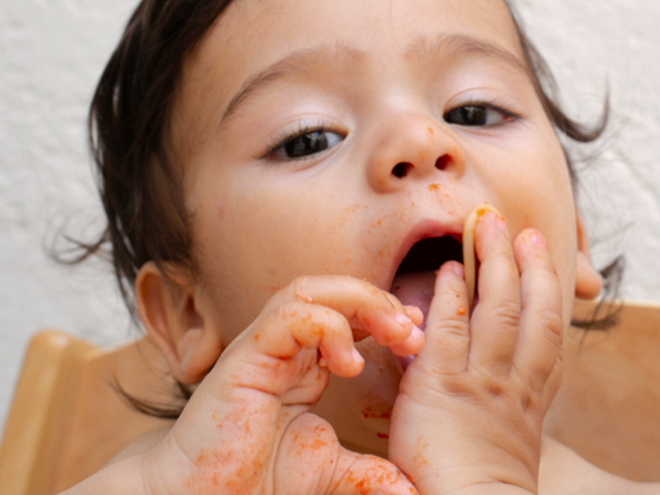 Baby eating Baby eating