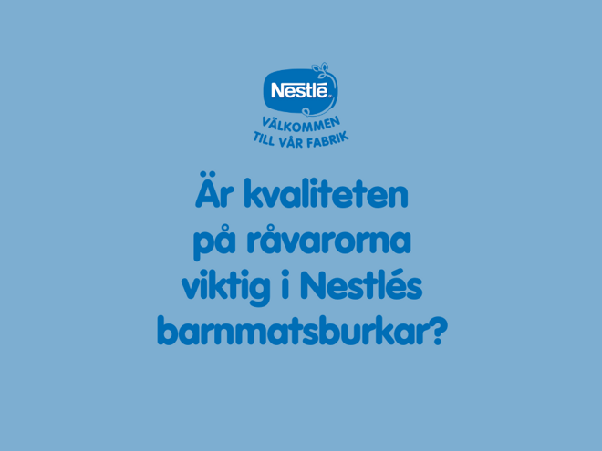 Kvalitet på råvarorna