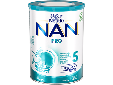 Nestlé NAN PRO 5 pulver 800g burk front