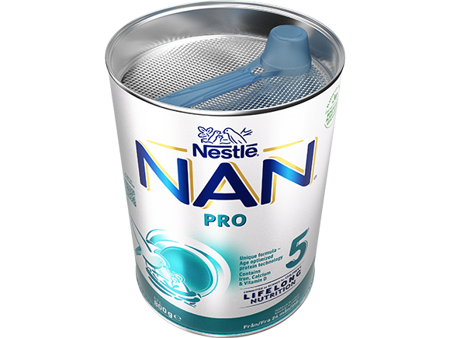 Nestlé NAN PRO 5 pulver 800g burk open 1