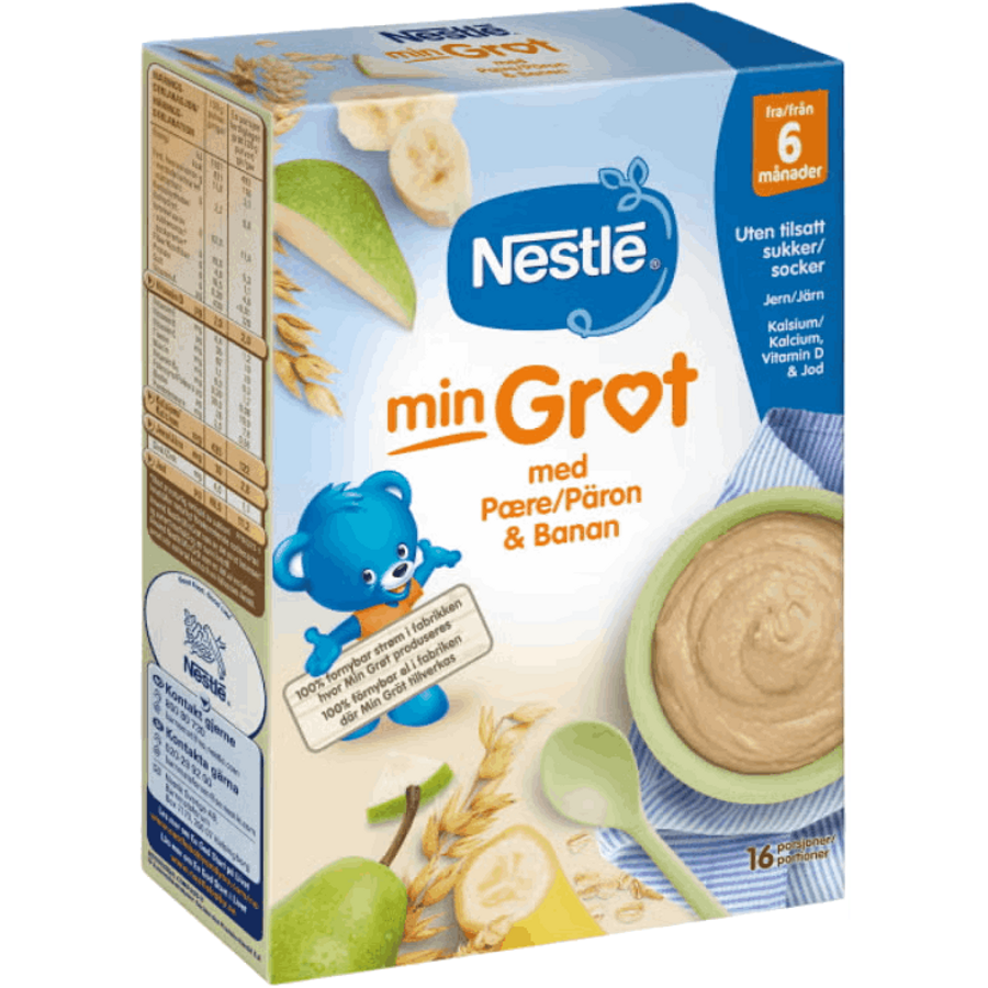 Nestlé min Havregröt med Päron & Banan Från 6 månader