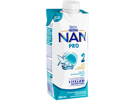 Nestlé NAN PRO 2, färdigblandad tillskottsnäring 500ml left