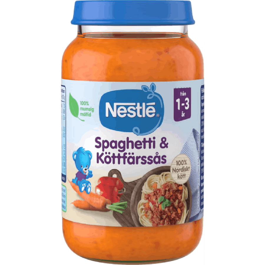 Nestlé Spaghetti & Köttfärssås - Från 1-3 år