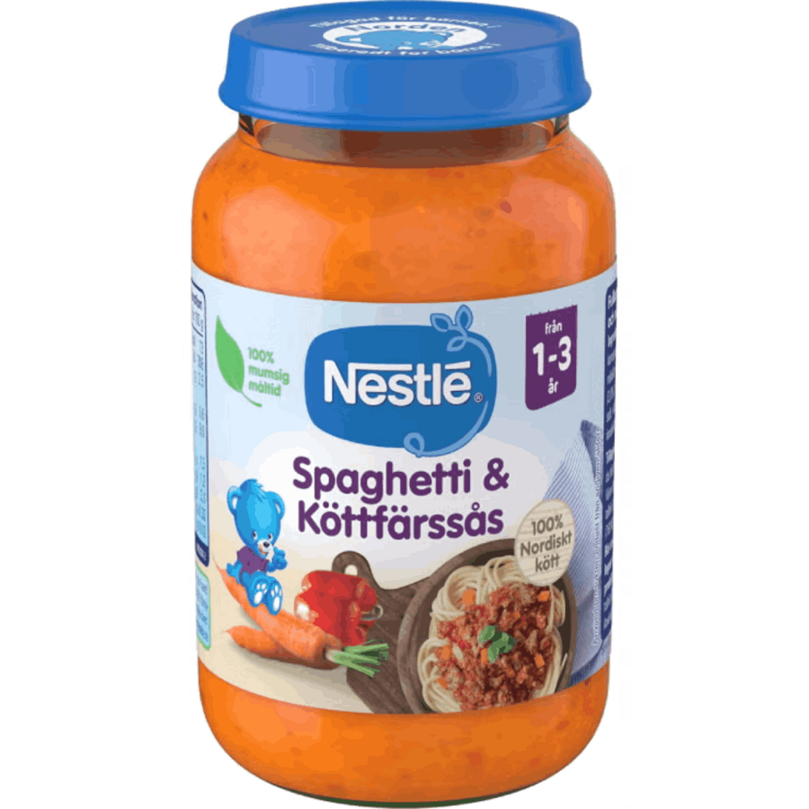 Nestlé Spaghetti & Köttfärssås - Från 1-3 år