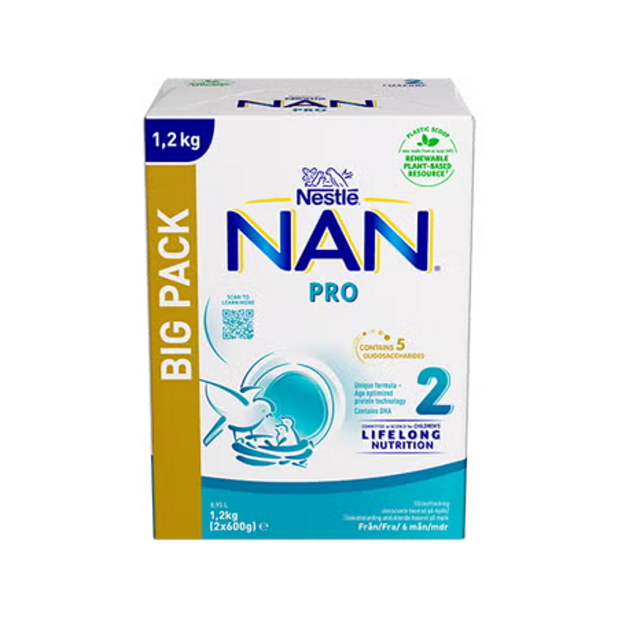 Nestlé NAN PRO 2, tillskottsnäring 1,2Kg