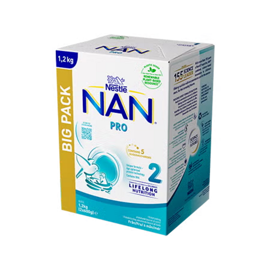 Nestlé NAN PRO 2, tillskottsnäring 1,2Kg