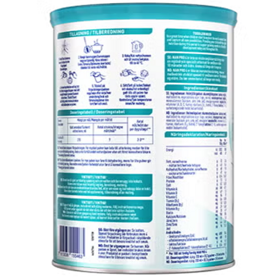 Nestlé NAN PRO 4 mjölkdryck för barn 800g burk BOP