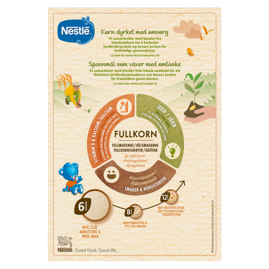 Nestlé min Fullkornsgröt med Päron & Banan BOP