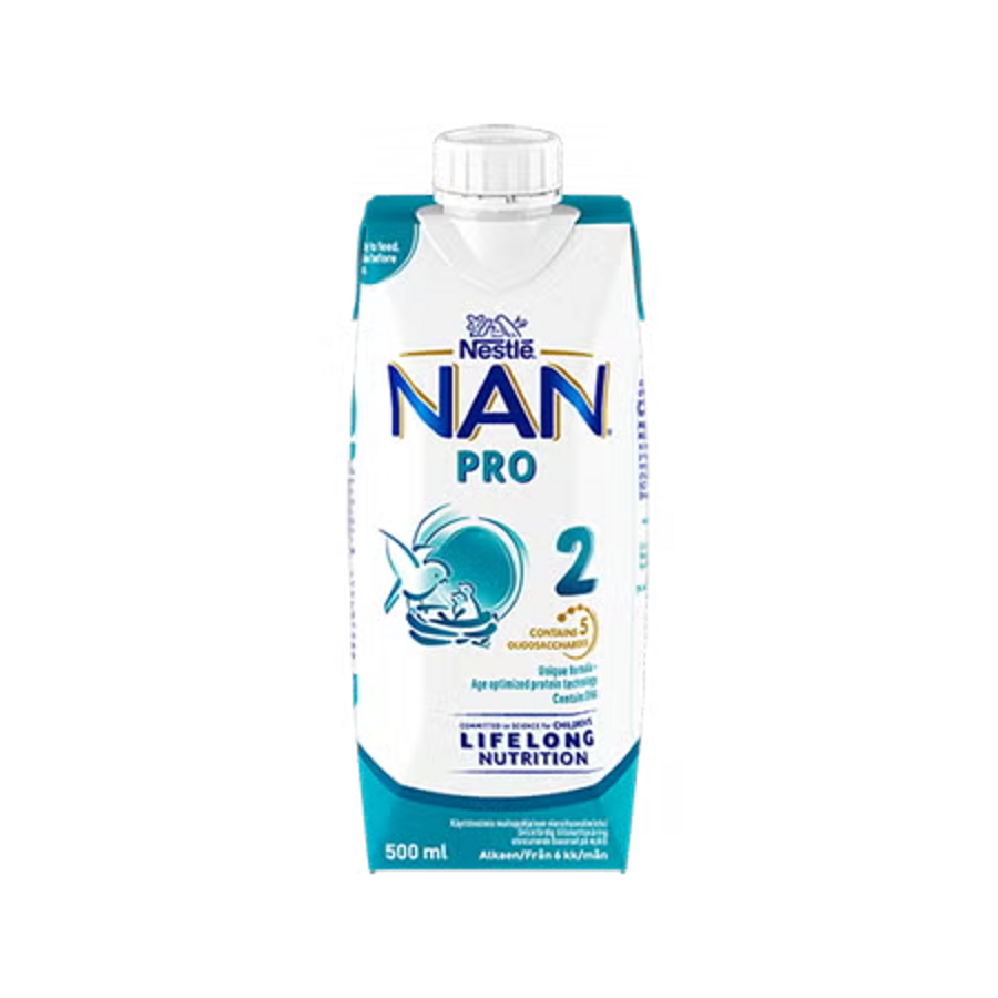 Nestlé NAN PRO 2 färdigblandad tillskottsnäring, 500ml
