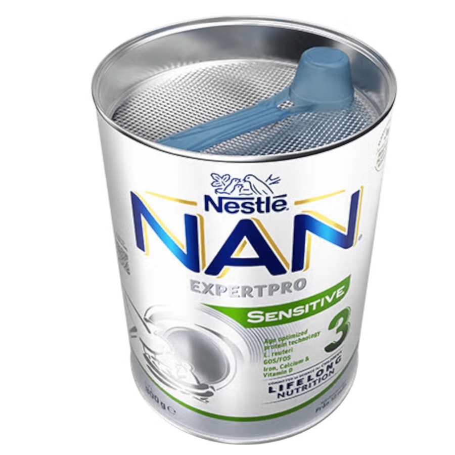 Nestlé NAN EXPERTPRO SENSITIVE 3, mjölkdryck för småbarn 800g