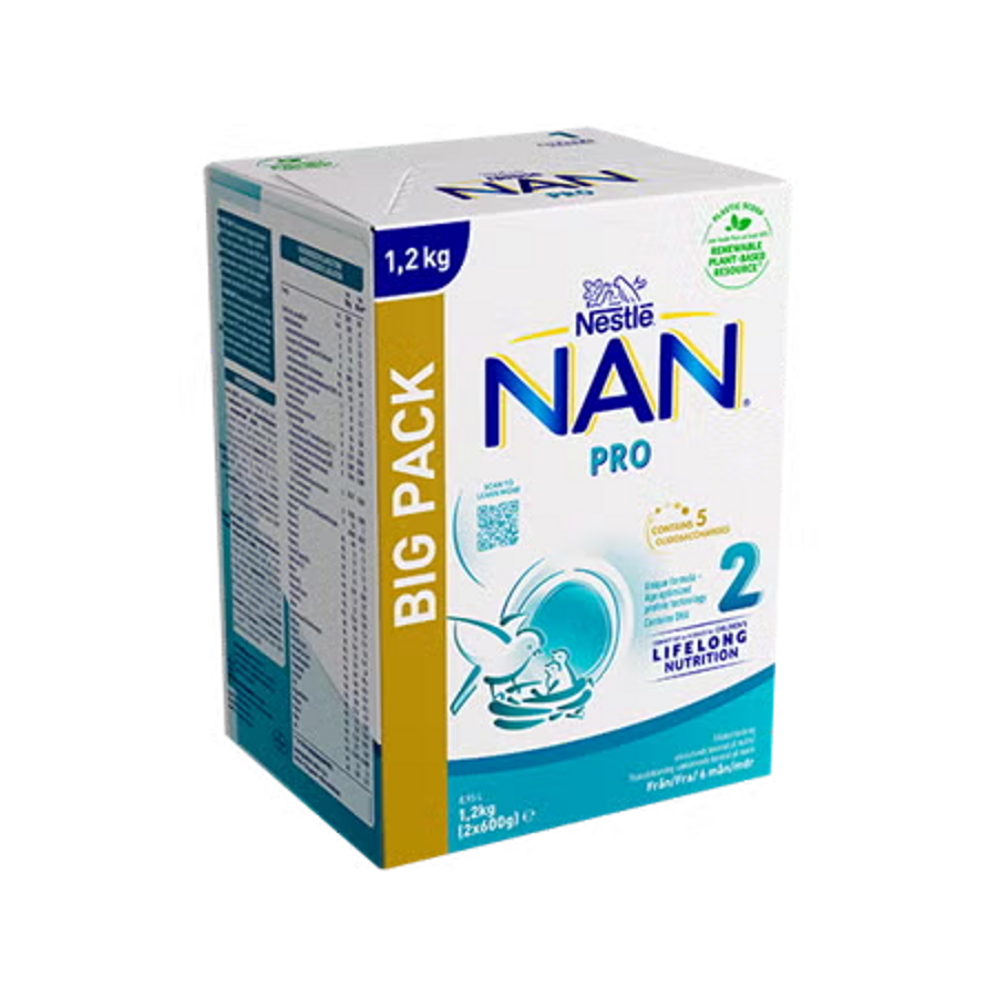 Nestlé NAN PRO 2, tillskottsnäring 1,2Kg