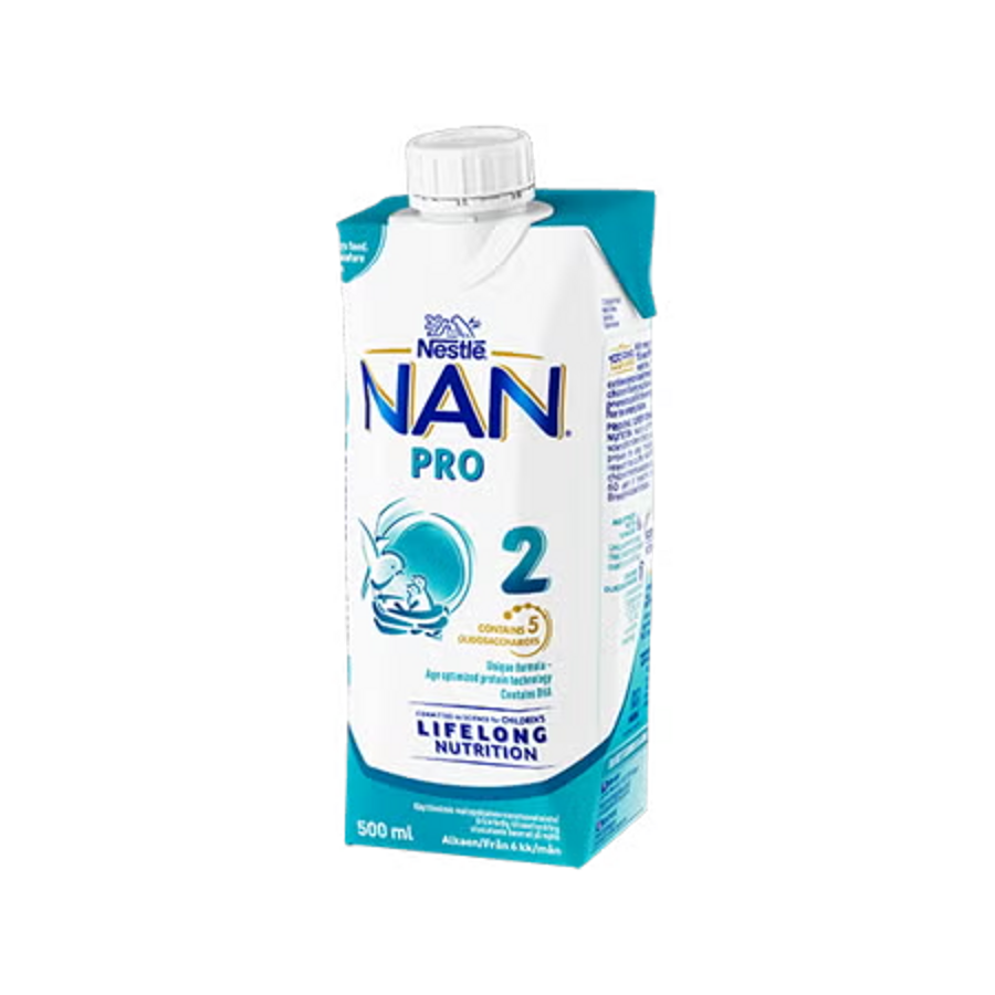 Nestlé NAN PRO 2 färdigblandad tillskottsnäring, 500ml